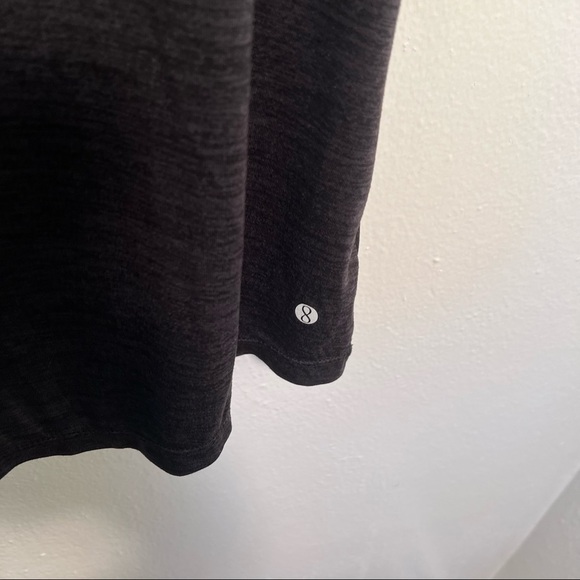 Layer 8 Racerback Tank Top Heathered Black Mesh - Picture 5 of 10